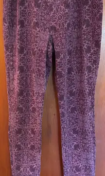 Purple Print Legging Pant