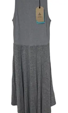 Prana Women's Dress Cozy Up Bayjour Hemp UPF 30 Pockets‎ Outdoor Gray Small NWT