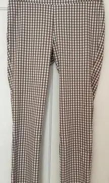 J. McLaughlin Plaid Stretchy Straightleg Casual Preppy Pants Size 14