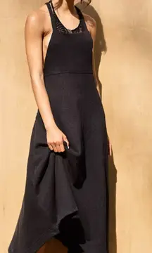 FREE PEOPLE BEACH Womens ‘Stay Salty’ Black Sweater Backless Midi Dress Size XS