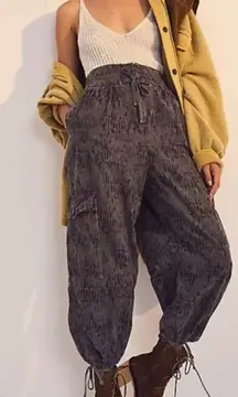 Free People Fly Away Printed Parachute Pants Size 4 Women’s