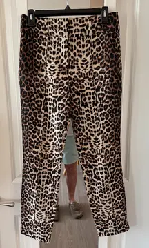 Veronica Beard Leopard Print Pants Size 4
