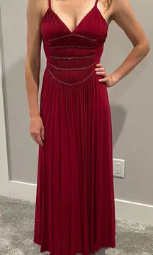 Red Beaded Gown