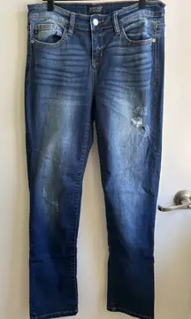 Judy Blue Straight Fit Distressed Jeans size 29 staple‎ layered minimalist