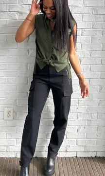 Athleta endless high rise cargo pants black 10