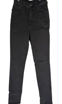 SER.O.YA by Retrofete Maya High Rise Skinny Jean Ash Raw‎ Edge 26 NWT