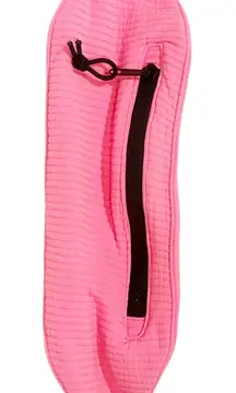 Triangl Ribbed Bright Pink Belt Bag Bikini Travel Black Zipper