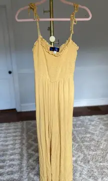 Blue Rain Pants Romper Jumpsuit Spaghetti Strap Gauze Summer Spring Beach Boho