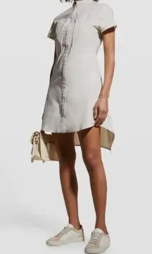 Anatomie Size XL  Charmaine Saira Dress $298 Hi Lo Comfortable Travel Beige