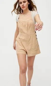 Urban Outfitters UO Ivy Tie-Shoulder Shortall Overall