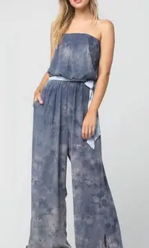 Free people‎ acid wash sleeveless jumpsuit