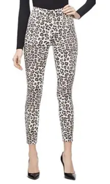 Good American Good Waist CropAnkle Skinny Jeans in Snow Leopard‎ Size 12 / 31