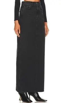 GRLFRND Amara Maxi Pencil Skirt with Back Slit in Loleta (TALL)