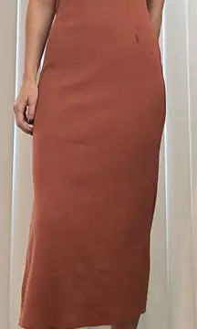 Old Navy NWT!  Rust Rib Knit Maxi Dress