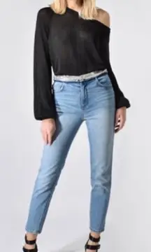 IRO Jeans Jones Sequin‎ Waist Cropped Jeans Size 30