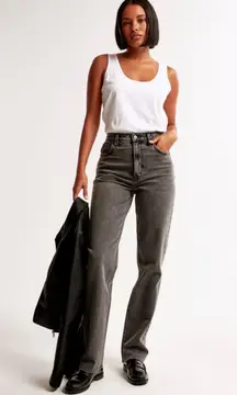 Ultra High Rise Gray Jeans