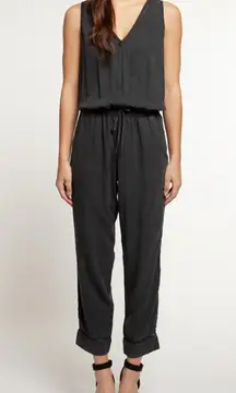 Dex Gray V-Neck Jumpsuit