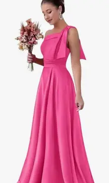 Elegant Pink /aqua Evening Gown