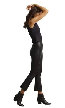 Commando  Faux Leather Flare Legging Pull On Legging Pants Black Size Large