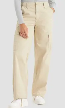 Levi's 94’s Baggy Cargo Wide Leg Pants Women's 28x30 Khaki Streetwear Skate New