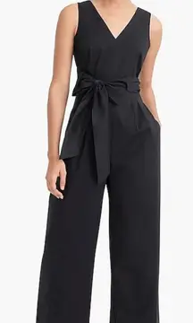 J. Crew Open Back Wrap Wide Leg Cropped Romper Sz 10