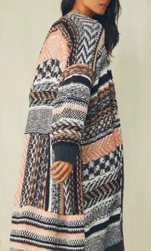 Free People Dust In The Wind/ Ocean Waves Cardigan Size Small Boho Oversized