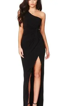 Nookie Revolve  Black Aphrodite Formal Gown M