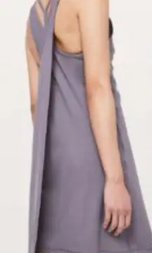 Lululemon Early Morning Dress in Graphite Purple Size 2 NWOT Athletic Activewear