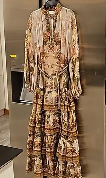 Zimmermann 💕💕 Lyre Ruffle Tiered Billow Sleeve Midi Dress ~ Spliced US 6 NWT