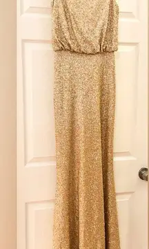 Sorella Vita Golf Sequin Mermaid Formal Gown sz 6