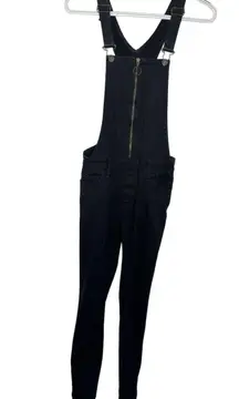 Pacsun Black Denim Overalls Women’s Size 25 Workwear Minimalist Festival Boho