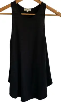 Wilfred Free Aritzia Burnette Swing Flowy Racerback Basic Tank Top Black Small