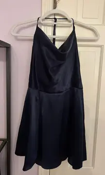 David's Bridal  Mini Navy Dress