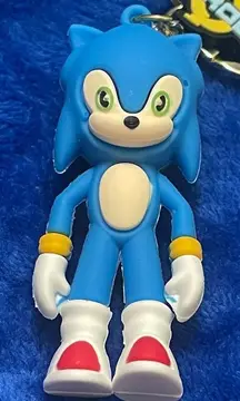 Novelty Sonic Hedgehog keychain clip