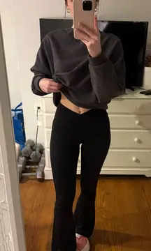 Aerie OFFLINE Real Me High-Rise Crossover Flare Leggings