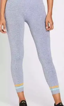 SOUL BY SOULCYCLE Seamless Skull Jacquard Tight Grey Blue Size Small