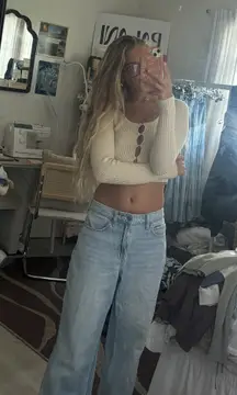 L.A Hearts Button Up Sweater