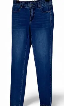 Universal Standard Blue Mid Rise Skinny Jeans Womens L Classic Fall Denim Casual