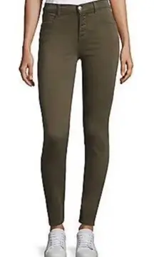 J Brand Conifer Green Skinny Jeans 27