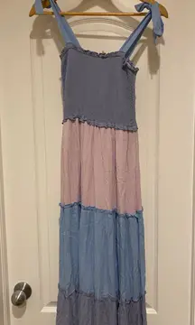 Multi Color Tiered Maxi Dress