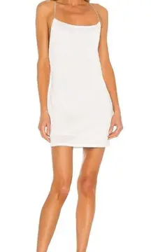 GAUGE81 Hira Mini Backless Dress in Ivory Small New Crystal Straps Cocktail