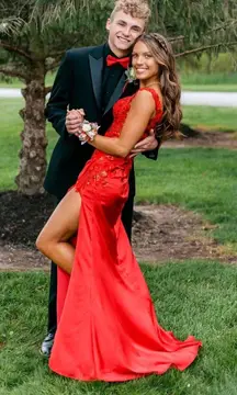 Let’s Red Prom Dress 