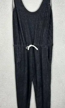 Ci Sono jumpsuit‎ womens small gray sleeveless jogger pockets tie waist soft