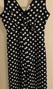 Iris Size Medium Polka Dot Jumpsuit with Cut-Out Detail