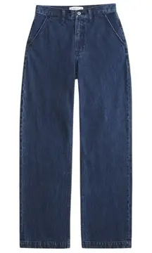 Abercrombie & Fitch The 90s Relaxed Trouser Pocket High Rise Jean Dark Wash 00L