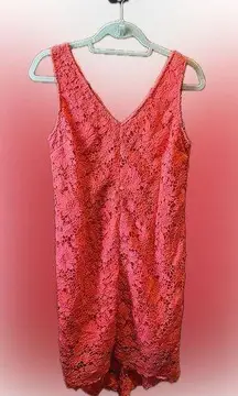 Soieblu Pink Lace Dress Size Large