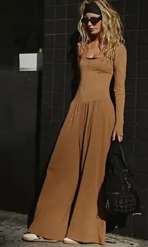 NWOT Free People Movement Hot Shot Wide Leg Onesie