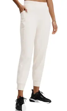 Fabletics On-The-Go Cold Weather Joggers in oat NWT L