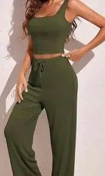 Ribbed Knit Lounge Set