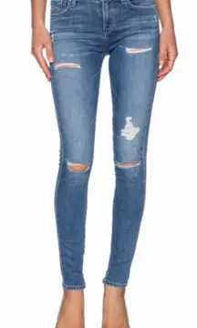 A Gold E Sophie High Rise Jeans 26 Distressed Stretch Denim‎ In Cannes Revolve